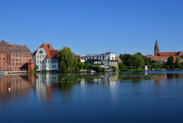 Sticker - Skyline der Dom Insel in Brandenburg an der Havel