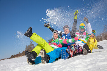 Poster - at the ski resort