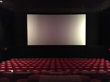 Interior Of Empty Movie Theater