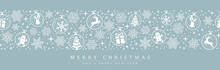 Christmas Balls, Snowflakes And Stars. Decorative Vector Background.