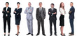 © ASDF - group of successful business people standing in a row.