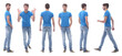 © ASDF - side view . modern young man in jeans.
