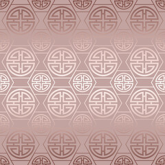 Wall Mural - Chinese and Japanese style. Traditional seamless pattern. Asian background. China ornament. Elegant Japan design golden foil for prints. Abstract geometric oriental. Delicate culture texture. Vector 