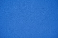 Blue Cement Or Concrete Wall Texture For Background.
