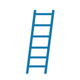 Fototapeta Paryż - ladder tool repair and construction icon isolated design