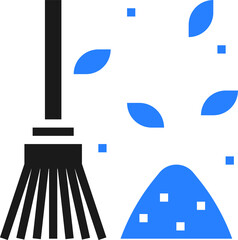 Sticker - Leaf cleaning icon