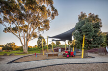 Playground With Large Gum Tree