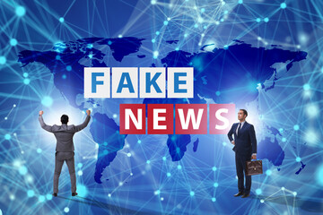 Fake news concept in information manipulation concept