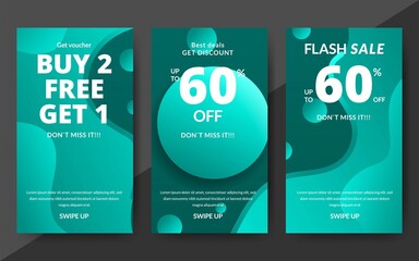 Wall Mural - Flash sale discount banner template promotion, end of season special offer banner, template design for media promotions and social media promo, vector illustration.