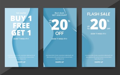 Wall Mural - Flash sale discount banner template promotion, end of season special offer banner, template design for media promotions and social media promo, vector illustration.