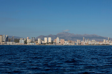 Poster - ciudad de Benidorm vista desde el agua España