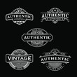 Set of Vintage tattoo shop logo vector eps 10