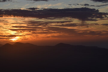 Poster - sunset where the sky has a life of its own