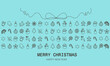 Christmas creative banner and poster with calligraphy