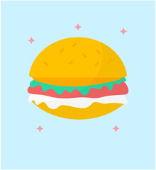 Canvas Print - Burger Fast Food 