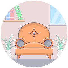 Poster - Comfy Armchair Vector 