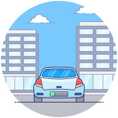 Sticker - Local Taxi Vector 