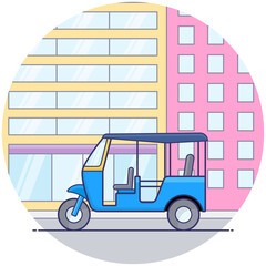 Poster - Tuk Tuk Vector 