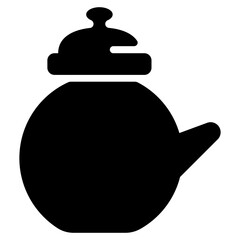 Poster - Teapot Glyph Vector 