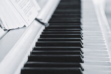 Close-up Of Piano Keyboard