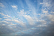 © SuperStock - White and grey clouds in blue sky