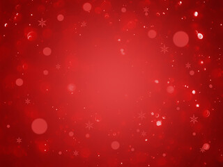Wall Mural - Christmas background red.Red color abstract background with soft blur bokeh light effect.