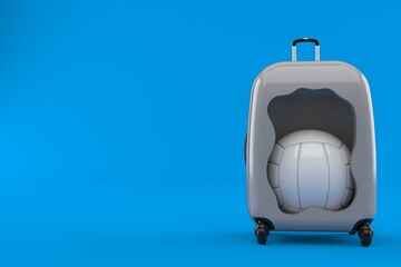 Poster - Volleyball inside suitcase