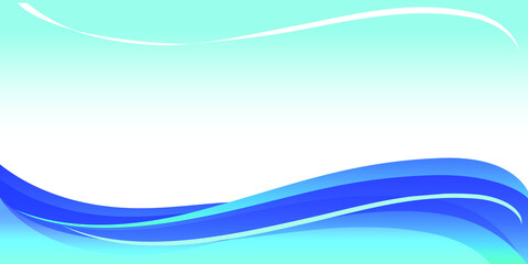 Blue abstract curve pattern background with copy space, Wave Abstract Background. For Design Flyer, Banner, Landing Page. Vector Illustration with Color Gradient