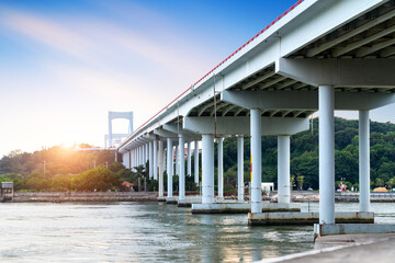 Wall Mural - Bay Bridge in Shantou, China