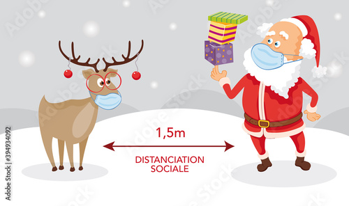 Dessin Pere Noel Renne Avec Masque Qui Respectent Les Gestes Barriere En Prevention Du Coronavirus Covid 19 Illustration Vectorielle Texte Francais Calques Stock Vector Adobe Stock Dessin Pere Noel Renne Avec Masque Qui Respectent Les Gestes Barriere En Prevention Du Coronavirus Covid 19 Illustration Vectorielle Texte Francais Calques Stock Vector Adobe Stock