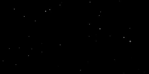glowing stars stock image in black background
