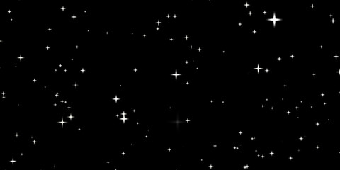 glowing stars stock image in black background