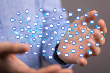 data network 3d digital info