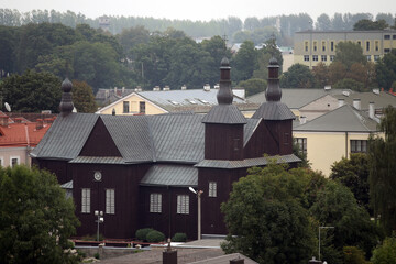 A small town in the middle of Lithuania with a beautiful old town