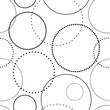 © Omeris - Points seamless pattern. Dot texture. Polka dots background. Geometric point. Faded dotted halftone. Abstract minimal dotty for design prints. Black and white polkadots. Repeat polkadot. Vector
