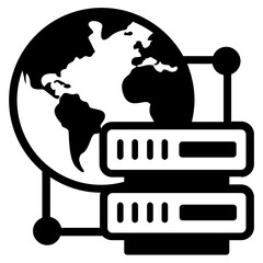 Wall Mural - 
Cloud with dataserver and gear, cloud storage 
