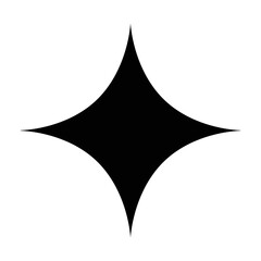 star of 4 points silhouette style icon vector design