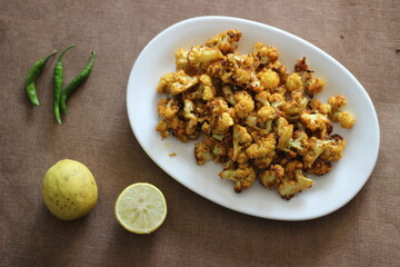 Wall Mural - Cauliflower grilled with air fryer