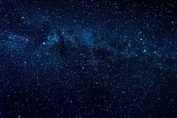 Wall Mural - clear night sky with milky way and huge amount of stars.