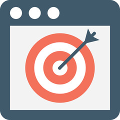 Poster - 
Target Flat Vector Icon
