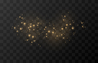 Wall Mural - Vector magic glow. Sparkling light, sparkle sparkle Sparkling dust png. Sparkling magical dust. Christmas light.