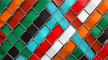 Multi Colored Ribbon Through Fencing