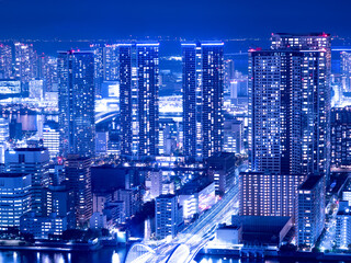 Canvas Print - 東京都　勝どきの高層マンション群