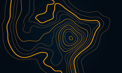 Wall Mural - the stylized height of the topographic contour in lines and contours. marine watershed. the concept 