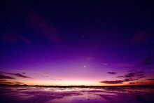 Dawn Of Uyuni Salt Lake
