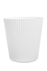 Canvas Print - White flowerpot isolated