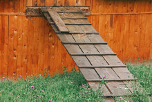 Wooden Ladder To Barn
