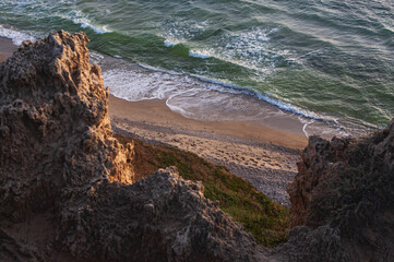 sunset on mediterrian sea, israel