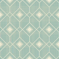 Fototapete - Seamless stylish geometric pattern. Classic Art Deco seamless pattern on texture background. Abstract Vintage retro vector Islamic wallpaper. Lattice graphic design. Vector modern tiles pattern.