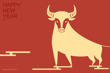 Chinese Zodiac-Ox, Year Of The Ox Cartoon Image Design, Cartoon Ox Image Design